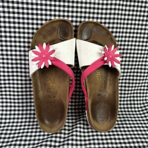 Birkenstock Papillio Pink White Floral Sandal Shoe Women's EU 37 / US 6